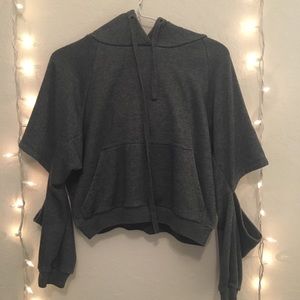 LF Cutout Sweater Hoodie